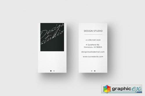 Business Card Template Design Studio