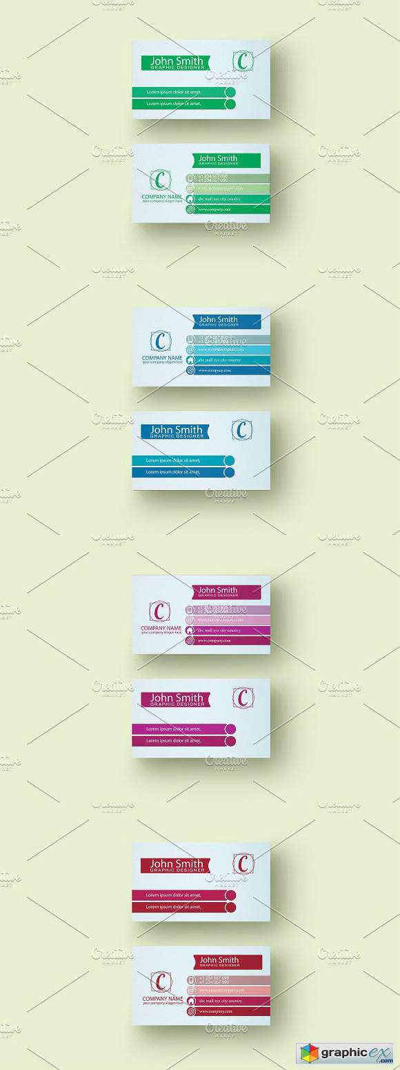 Business Card With Multiple Color