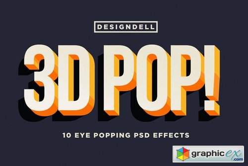 3D POP! Photoshop Effects