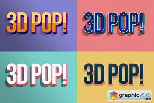 3D POP! Photoshop Effects