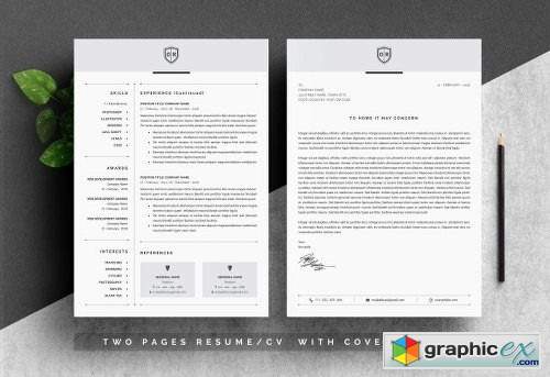 3 Pages Word Resume Template