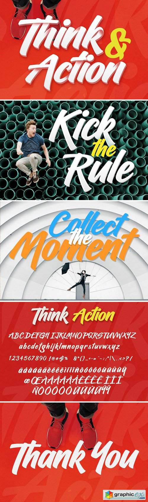 Think Action font