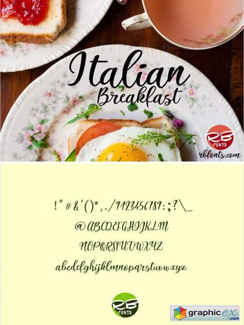 Italian Breakfast Script Font