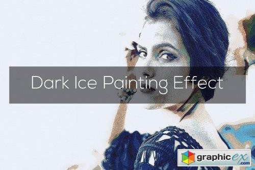 Dark Ice Painting Effect