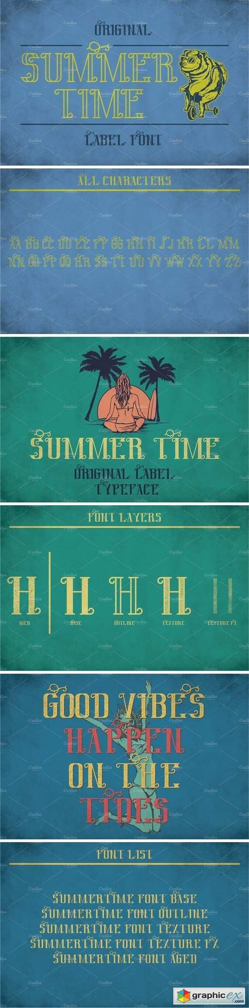 Sumer Time Modern Label Typeface