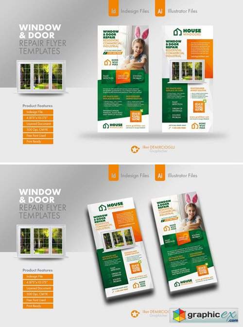 Window & Door Repair Flyer Templates