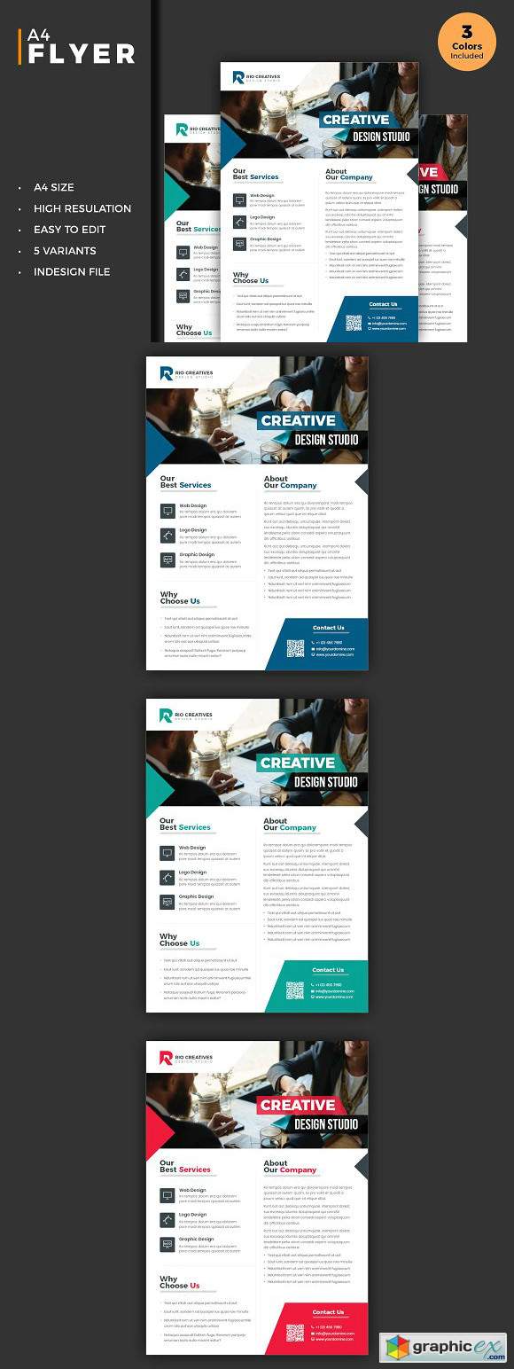 Business Flyer Template InDesign 2368628