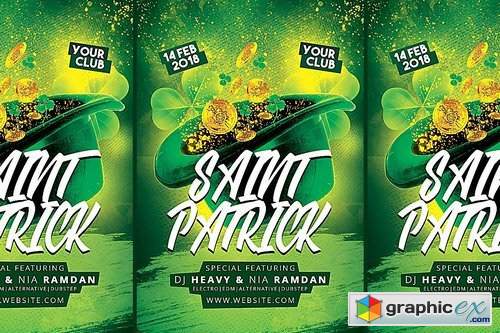 Saint Patrick Party Flyer Templates