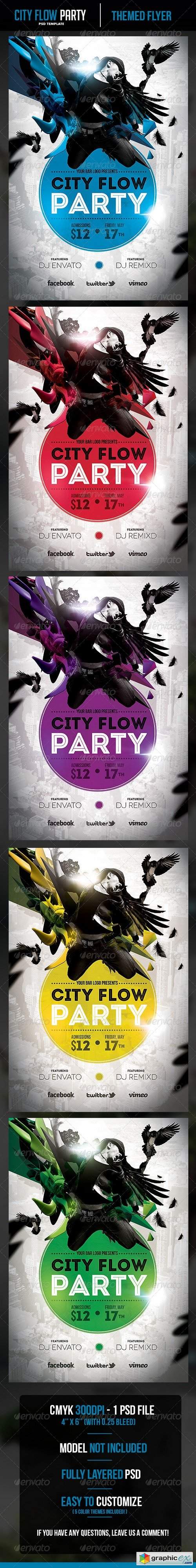 City Flow Party Flyer Template