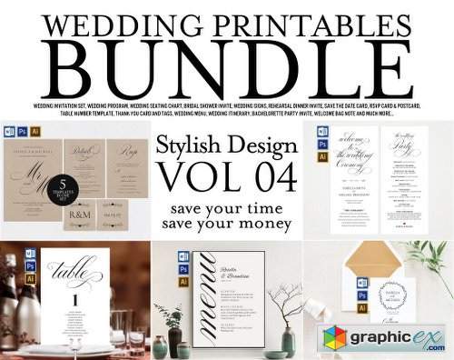 Wedding Printables Bundle Style. 4