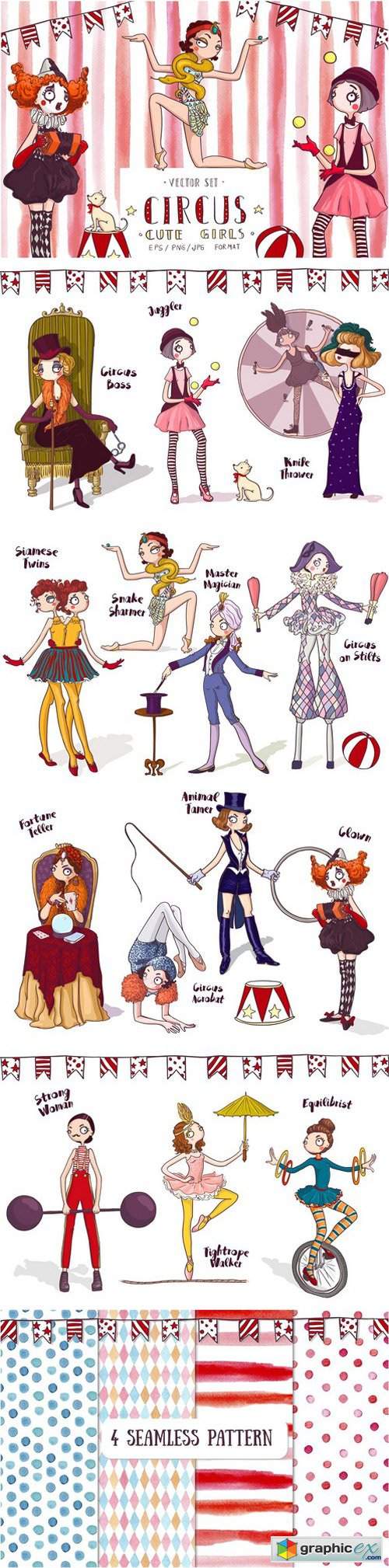 Circus Cute Girls Collection