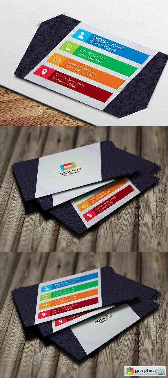 Multi-Color Business Card