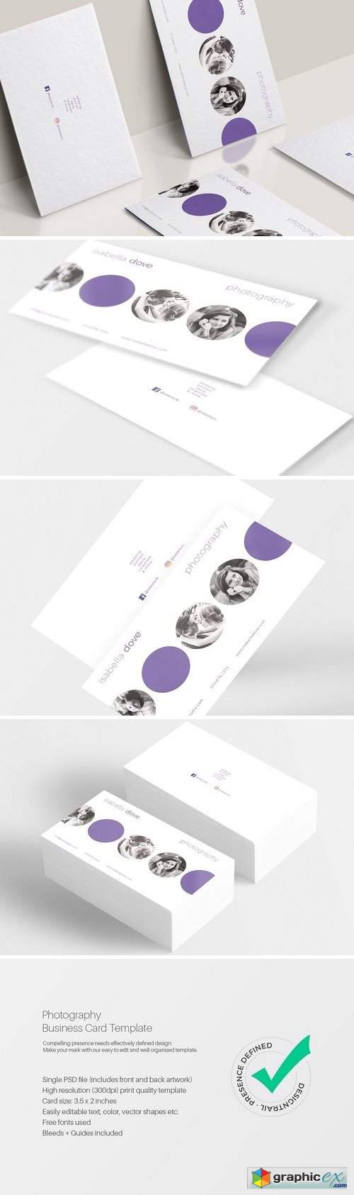 Photography Business Card Template 1569861