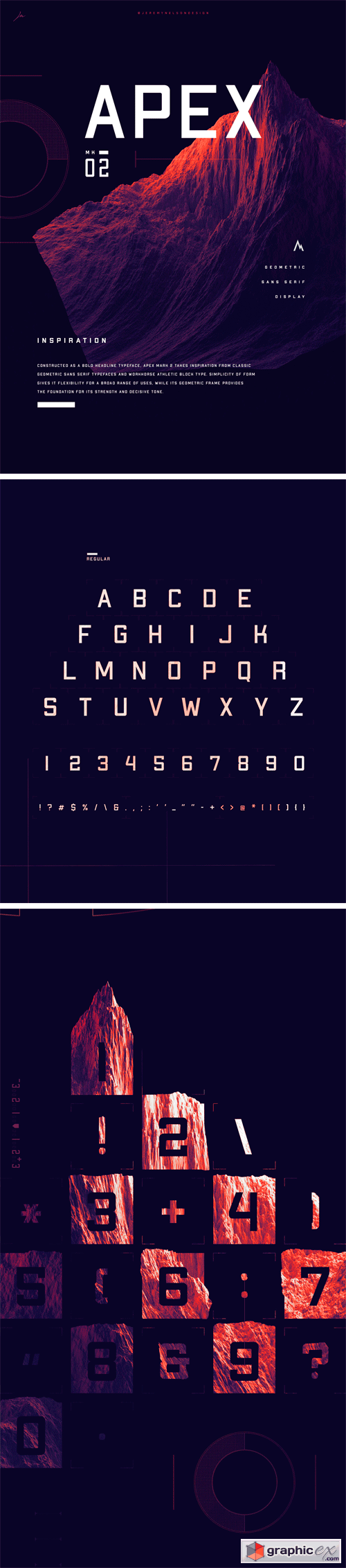 APEX Mk2 Display Typeface