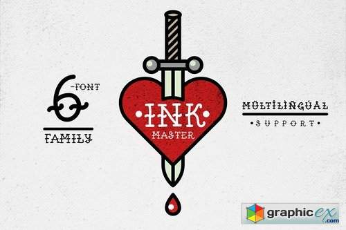 Ink Master (6-font family)