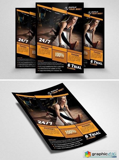 Fitness Gym PSD Flyer Templates 1570387