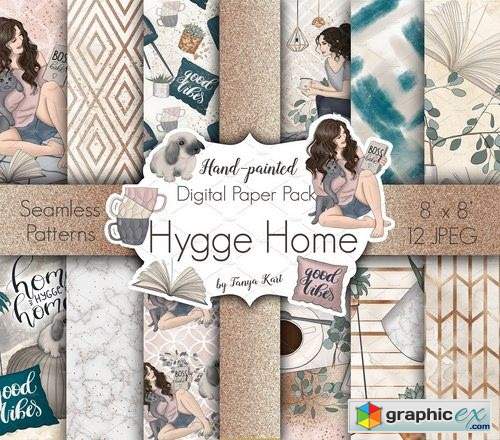 Home Hygge Home Hand Painted Design