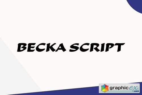 Becka Script Font