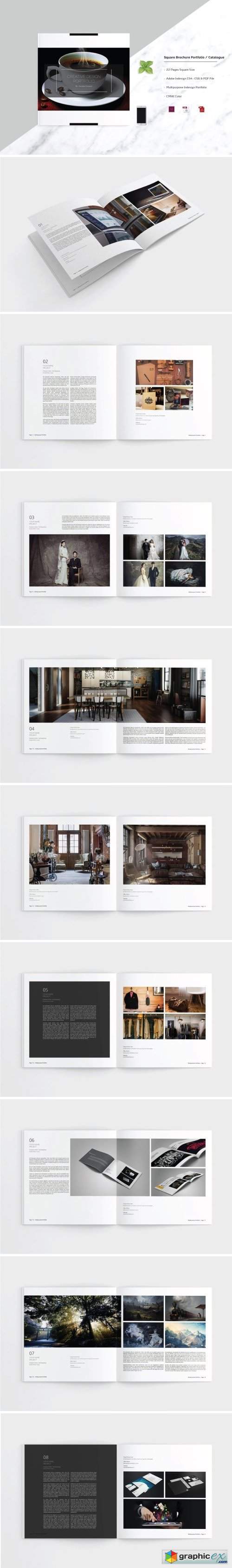 Square brochure Portfolio / Catalog