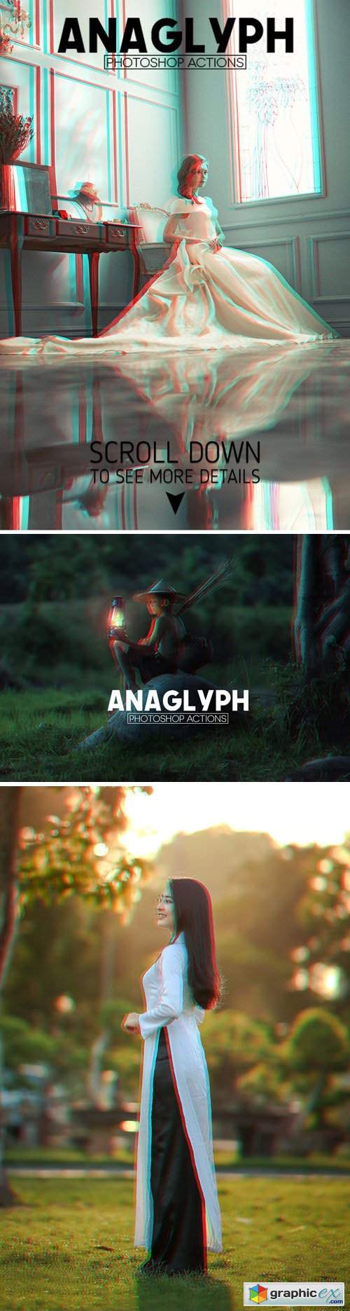 3D Anaglyph Photoshop Actions