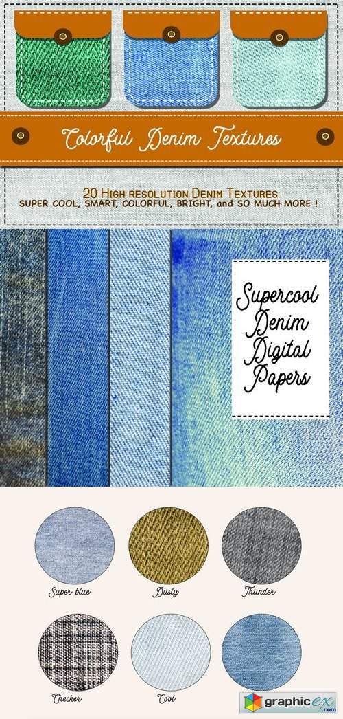 Supercool 20 Denim Textures