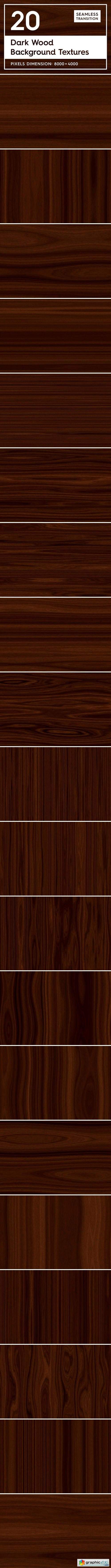 20 Dark Wood Background Textures