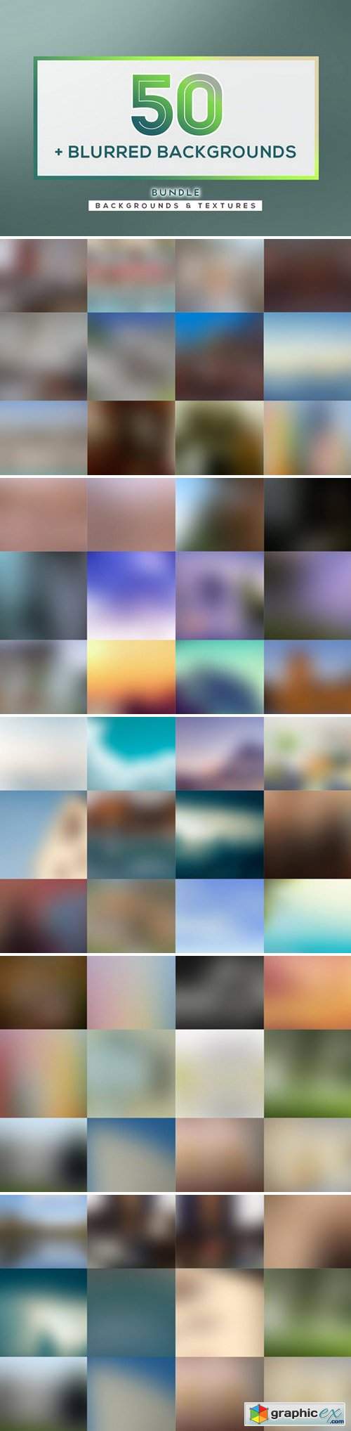 BUNDLE: 50 Blurred Backgrounds