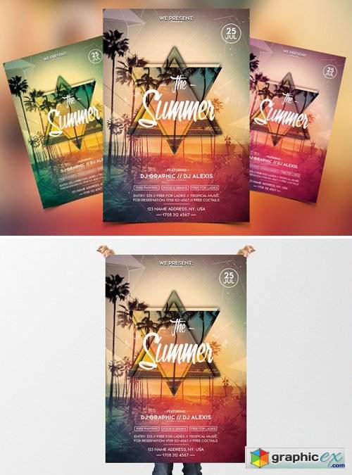 The Summer Party - PSD Flyer