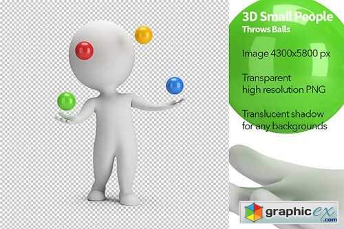 3D Small People - Throws Balls