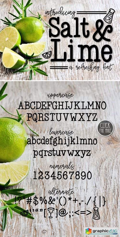 Salt & Lime a Refreshing Font