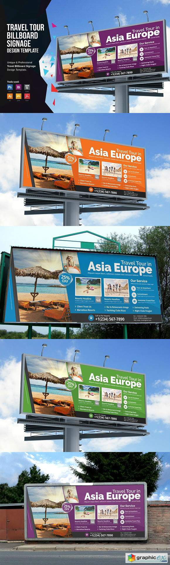 Holiday Travel Billboard Signage