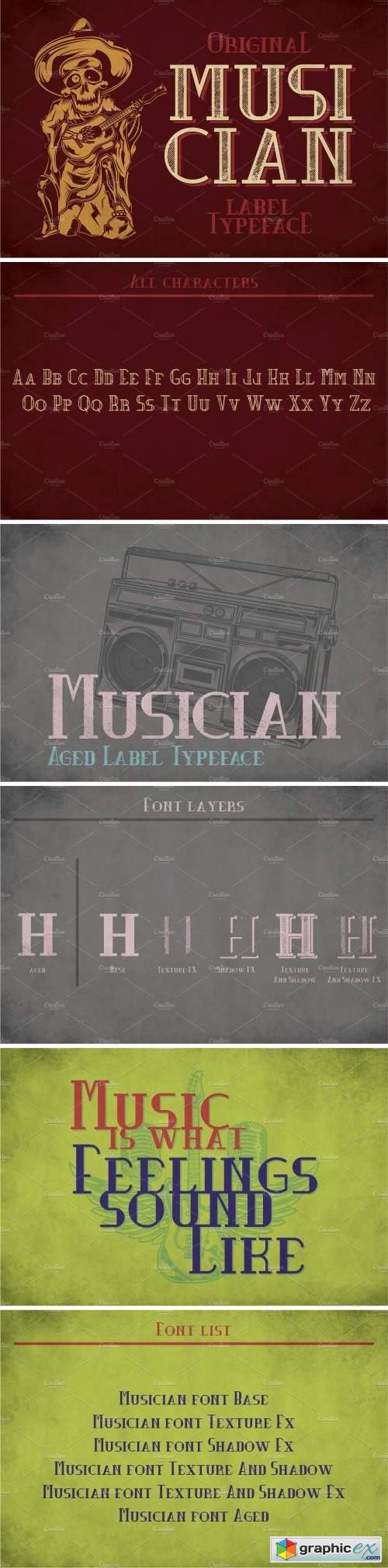 Musician Modern Label Typeface