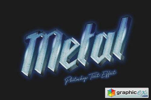 80&#039;s Metal Photoshop Text Effect