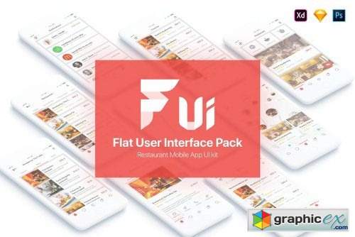 Restaurant Flat User Interface Pack