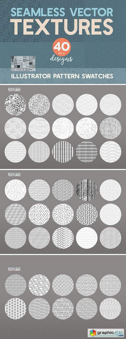 40 Seamless Vector Pattern Textures