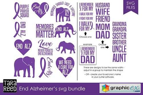 End Alzheimers SVG Bundle