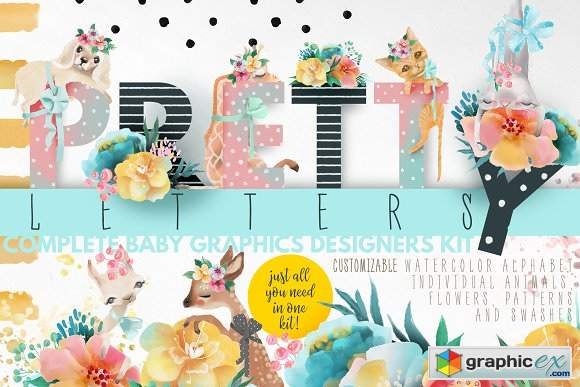Pretty Letters - Baby Designers Kit