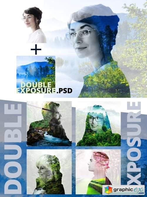 Double Exposure PSD