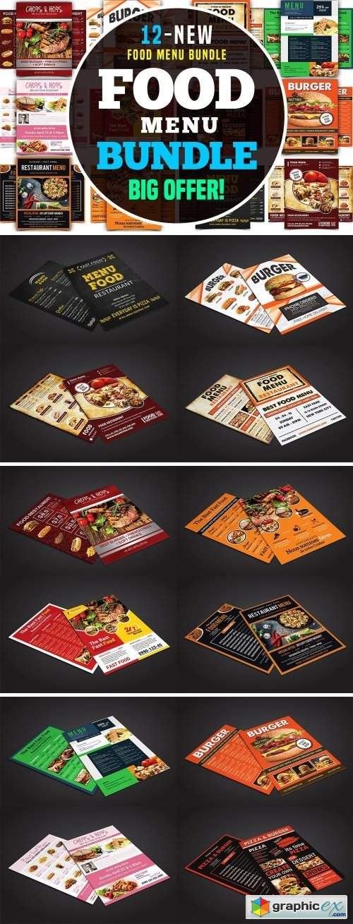 Food Menu Flyer Bundle