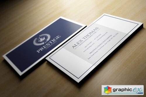 Elegant Blue Business Card