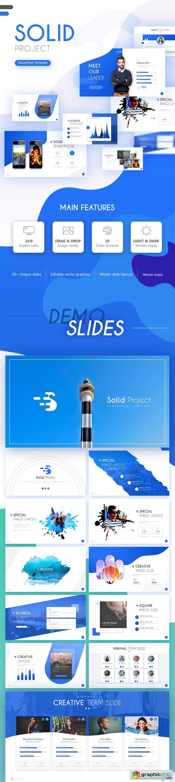 Solid Project PowerPoint Template