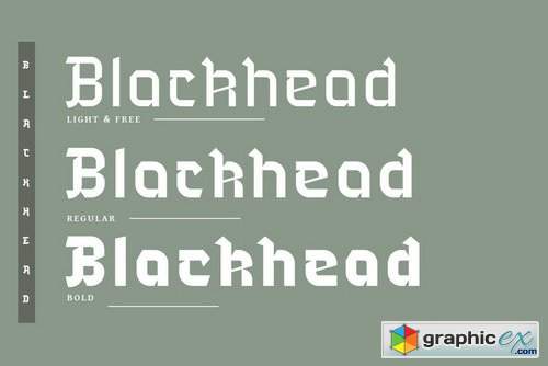 Blackhead Font Family