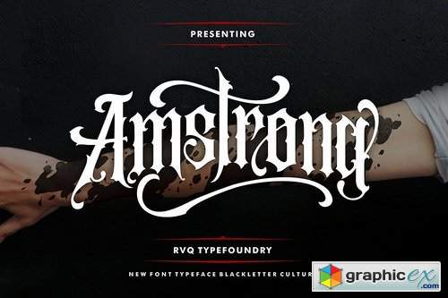 Amstrong Typeface (intro sale)