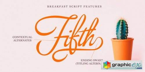 Breakfast Script Font Family