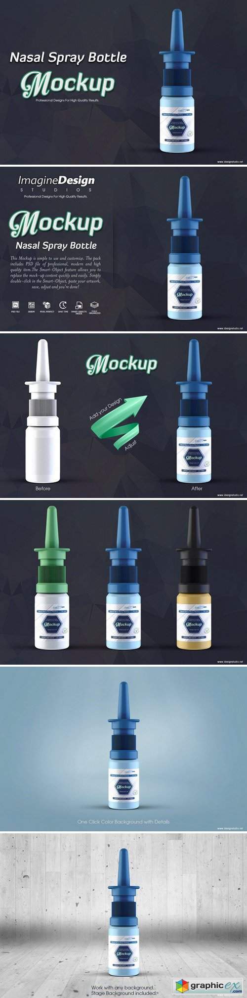 Nasal Spray Bottle Mockup