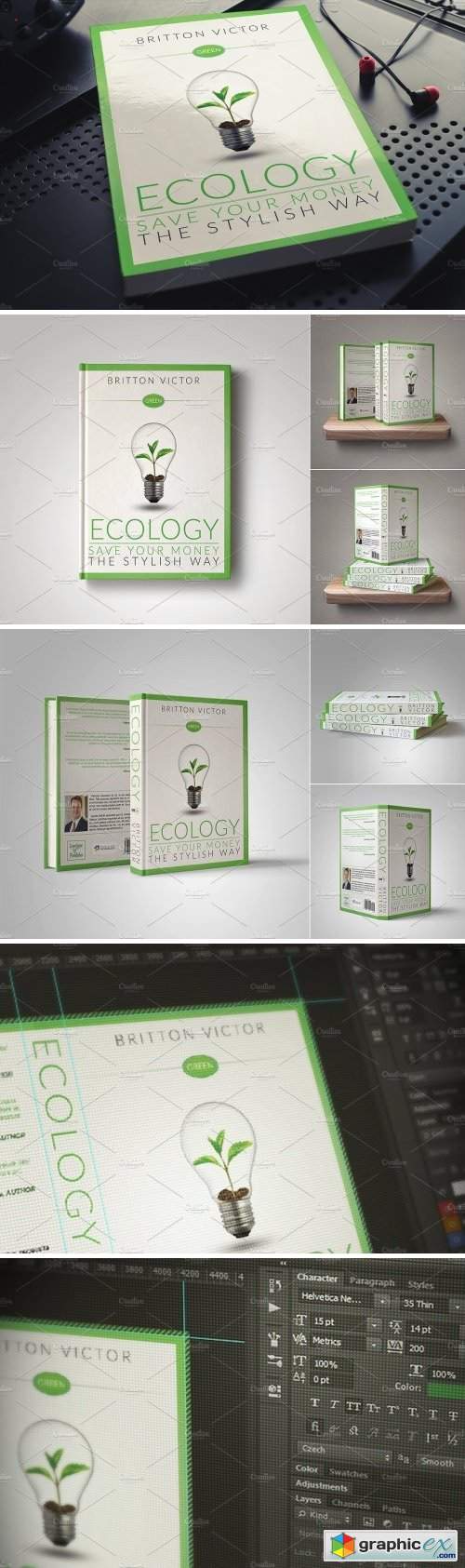 Customizable Book Cover Template 52