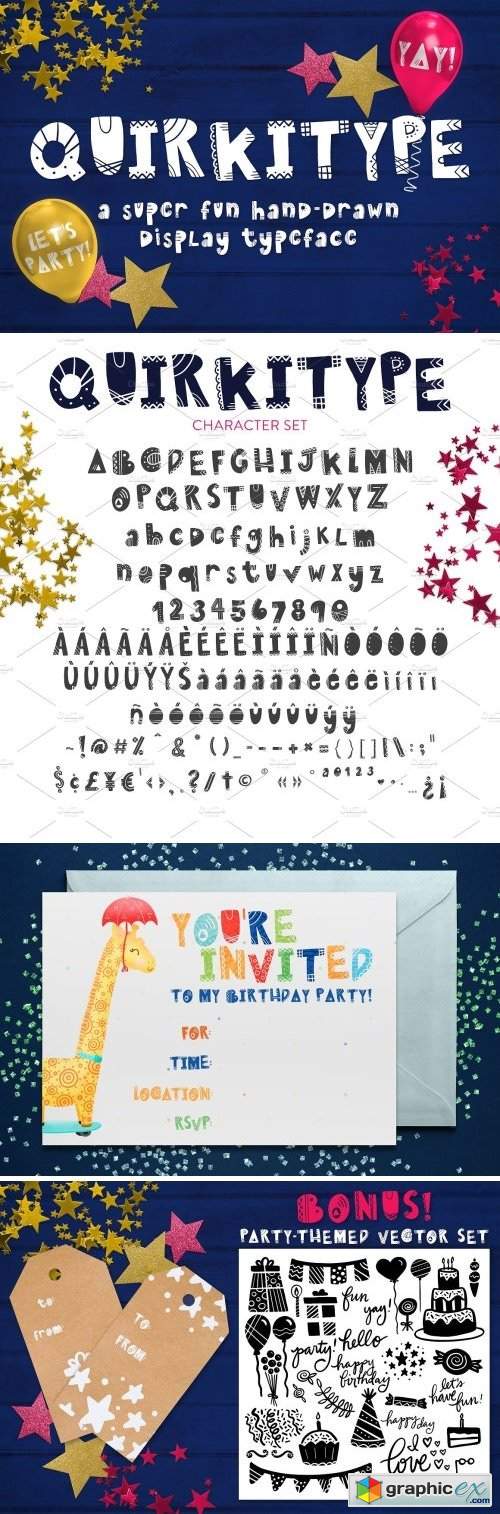 Quirkitype - A Fun Display Typeface