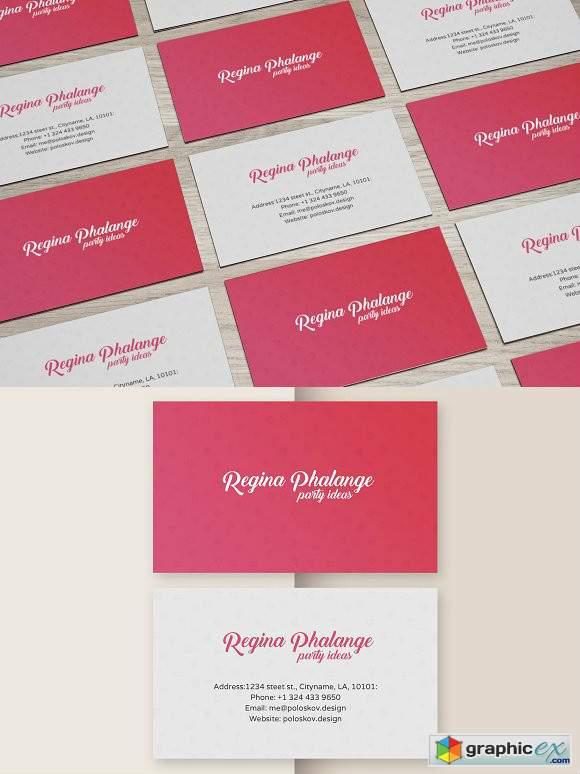 Party Business Card (Red)