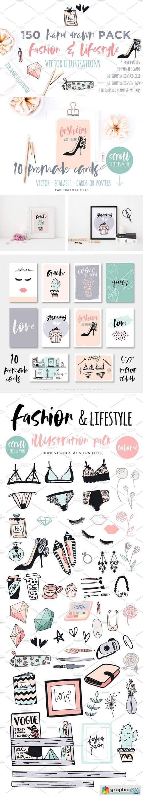 Fashion/Lifestyle illustration pack