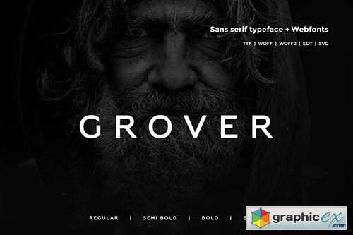 Grover - Modern Typeface + WebFont